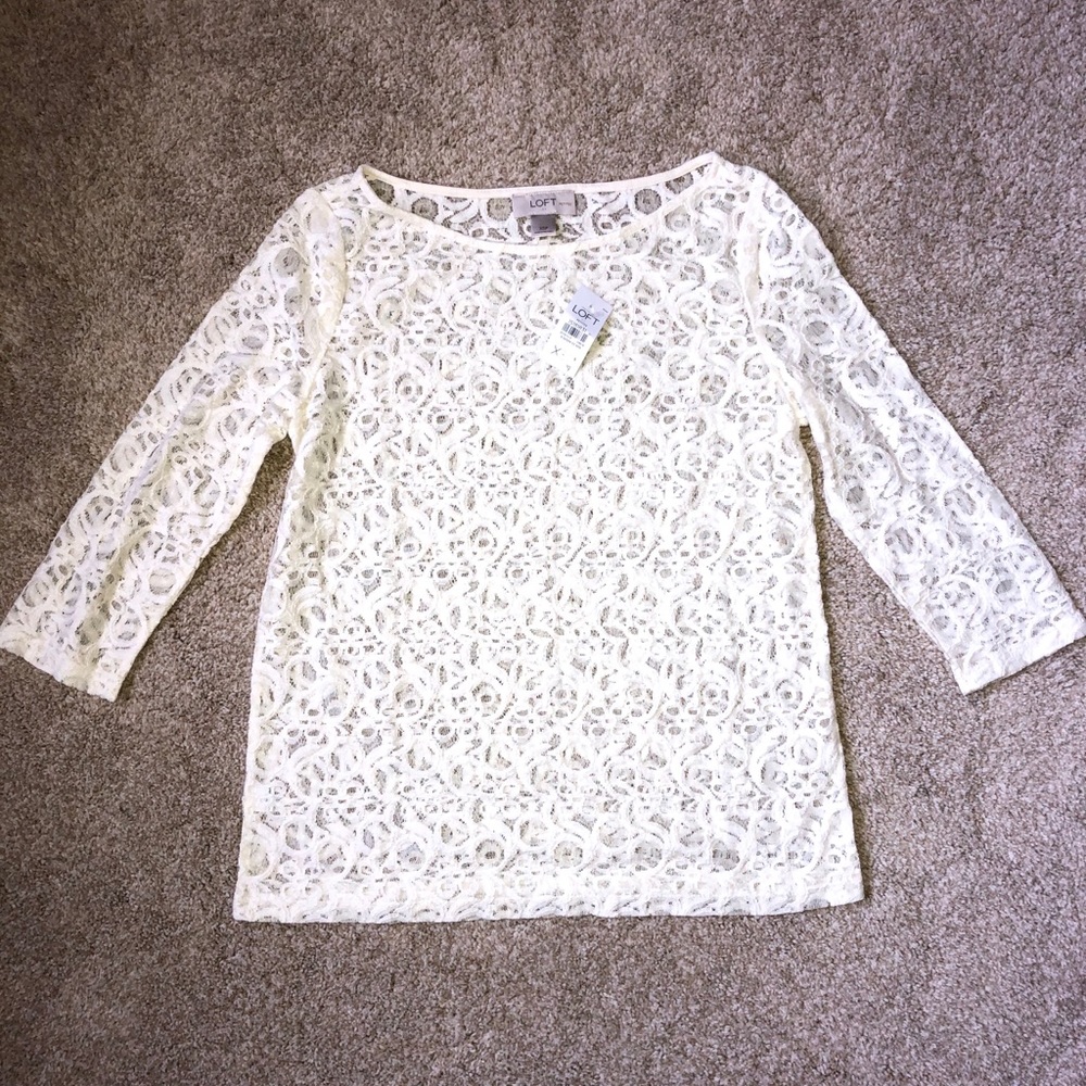Loft Lace Top Blouse XSP